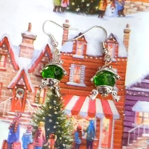 Christmas Swarovski Chrystals Ornament Earring Set